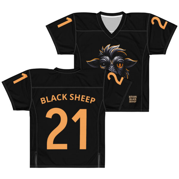 Black Sheep Football Jersey - Bitcoin Black Sheep